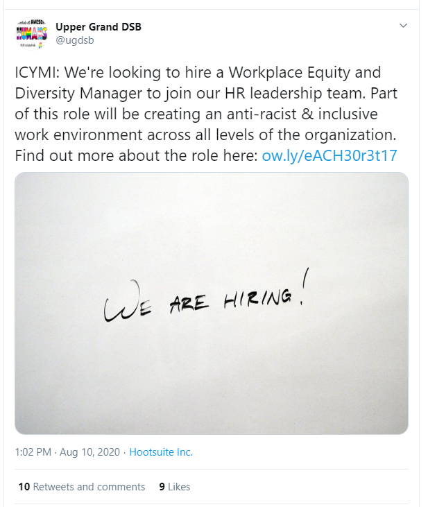 diversity manager racist ugdsb